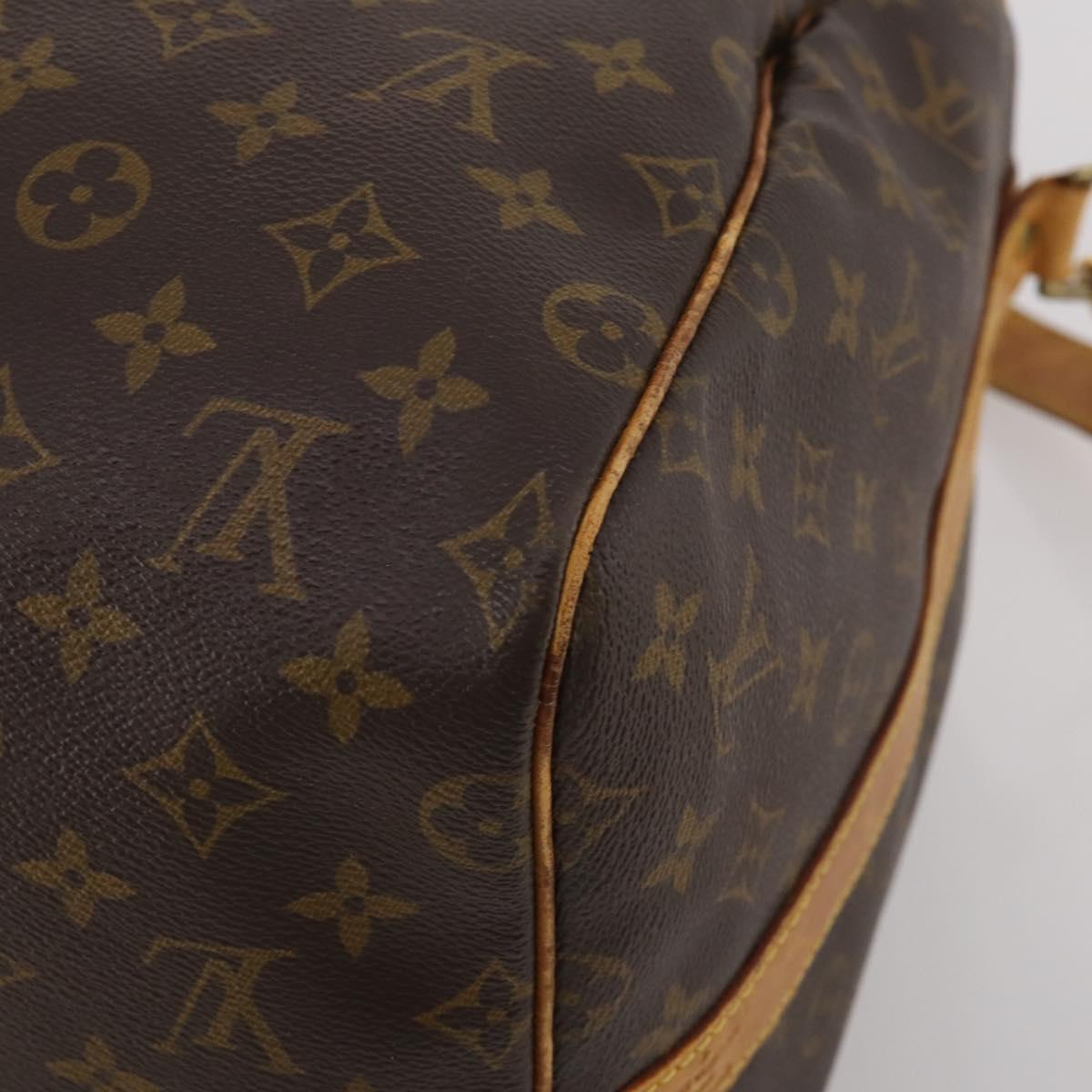 LOUIS VUITTON Monogram Keepall Bandouliere 55 Boston Bag M41414 LV Auth ep15622