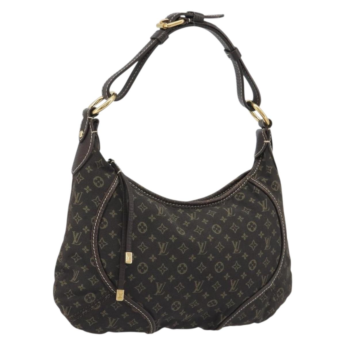 LOUIS VUITTON Monogram Mini Manon PM Shoulder Bag Ebene M95621 LV Auth ep15623A