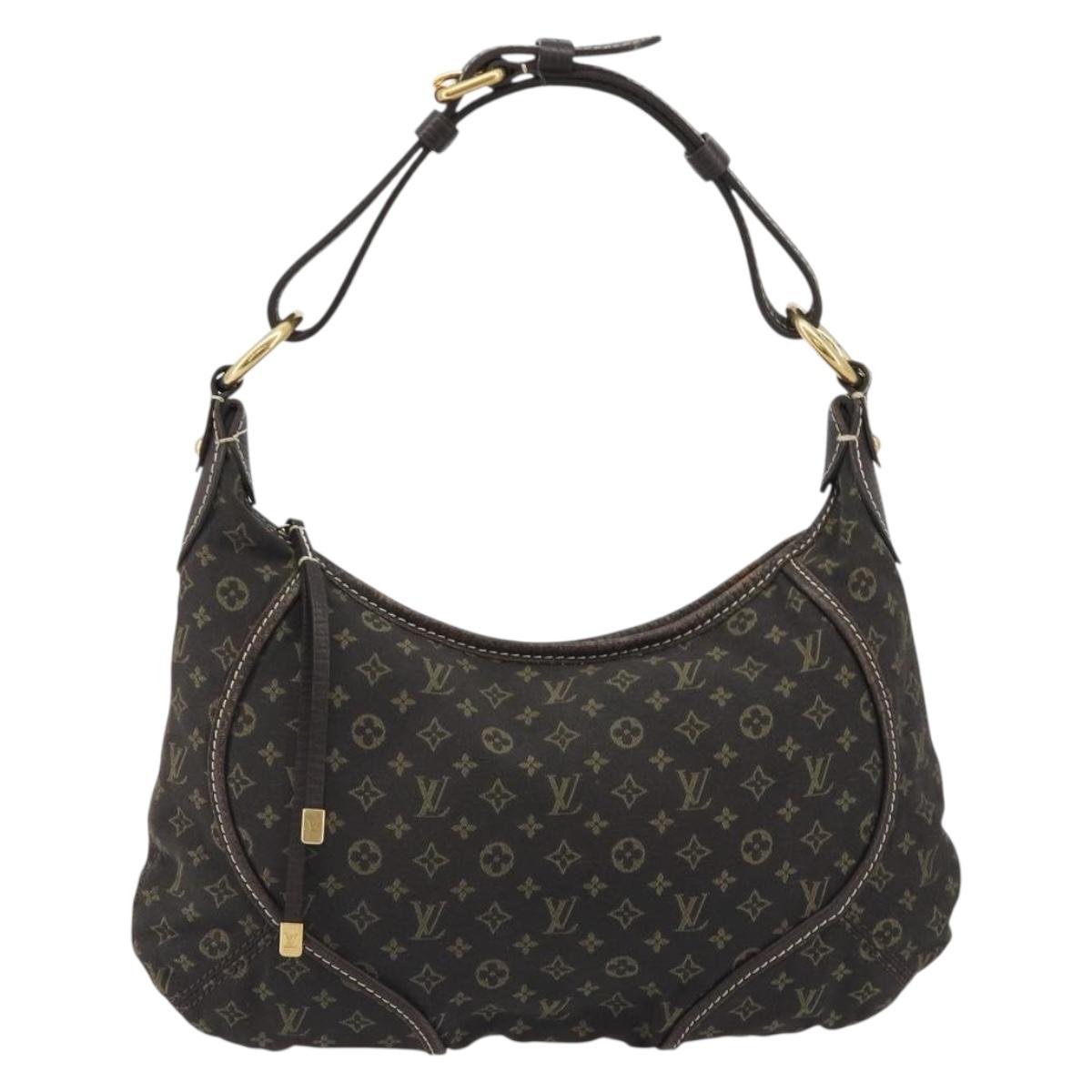 LOUIS VUITTON Monogram Mini Manon PM Shoulder Bag Ebene M95621 LV Auth ep15623A