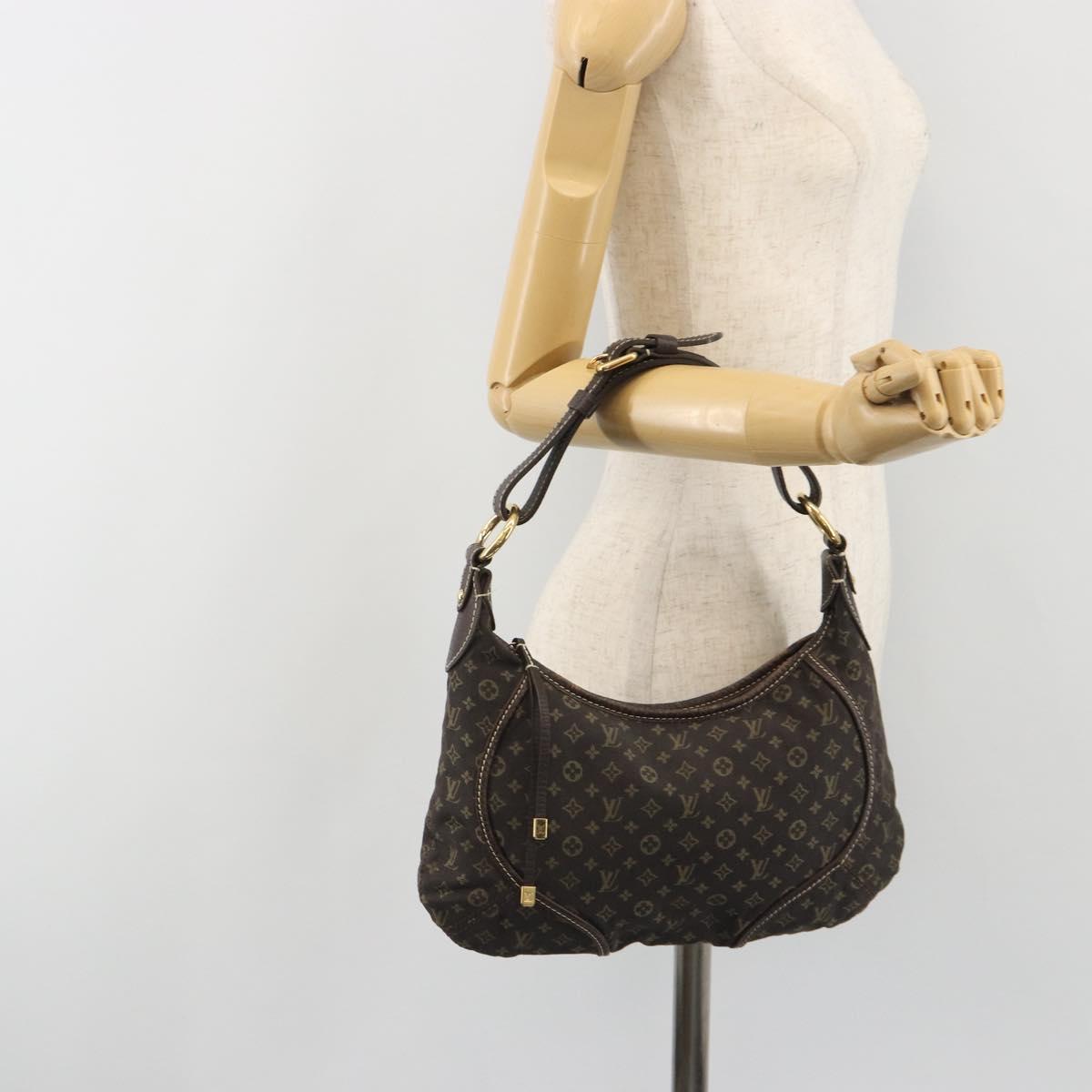 LOUIS VUITTON Monogram Mini Manon PM Shoulder Bag Ebene M95621 LV Auth ep15623A