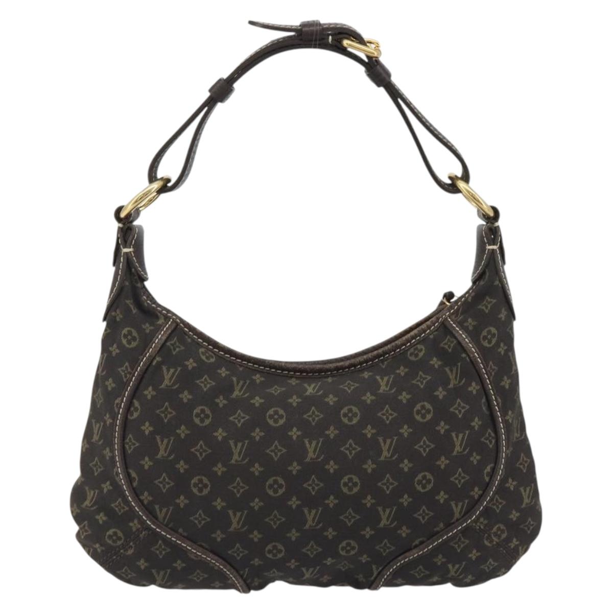 LOUIS VUITTON Monogram Mini Manon PM Shoulder Bag Ebene M95621 LV Auth ep15623A
