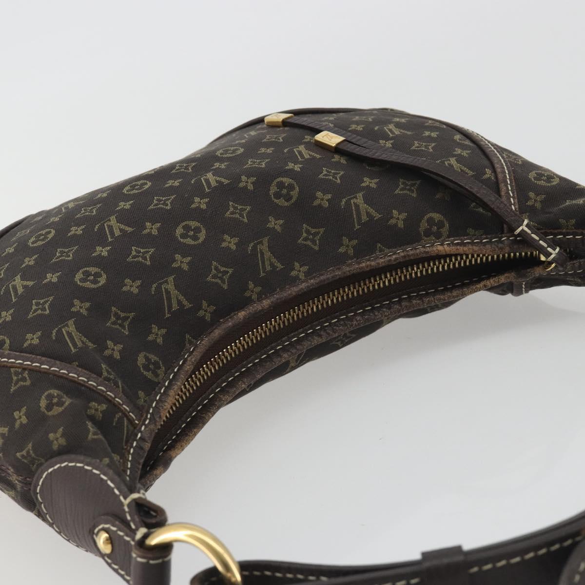 LOUIS VUITTON Monogram Mini Manon PM Shoulder Bag Ebene M95621 LV Auth ep15623A