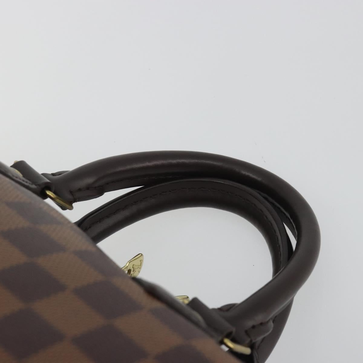 LOUIS VUITTON Damier Ebene Speedy Bandouliere 25 Hand Bag N41368 Auth ep15627V