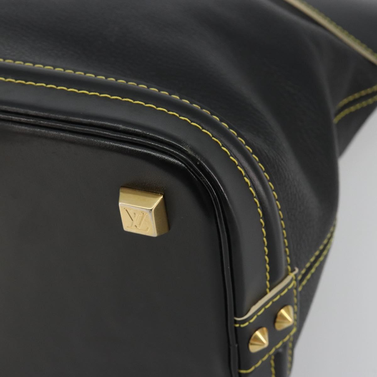 LOUIS VUITTON Suhari Lockit PM Hand Bag Leather Black M91888 LV Auth ep15631