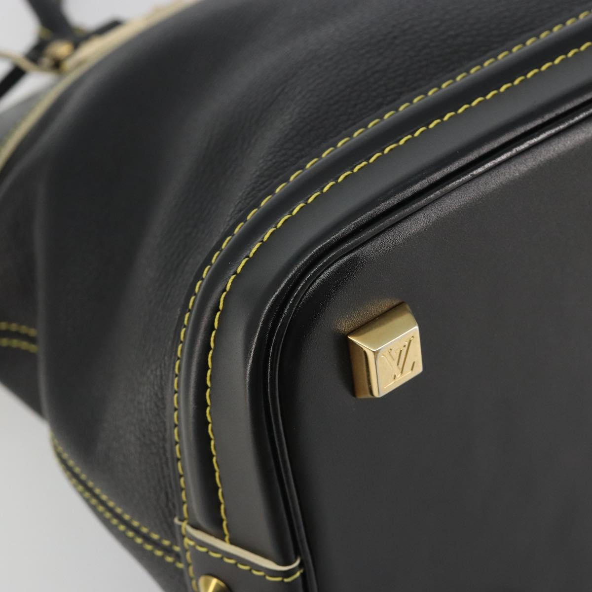 LOUIS VUITTON Suhari Lockit PM Hand Bag Leather Black M91888 LV Auth ep15631