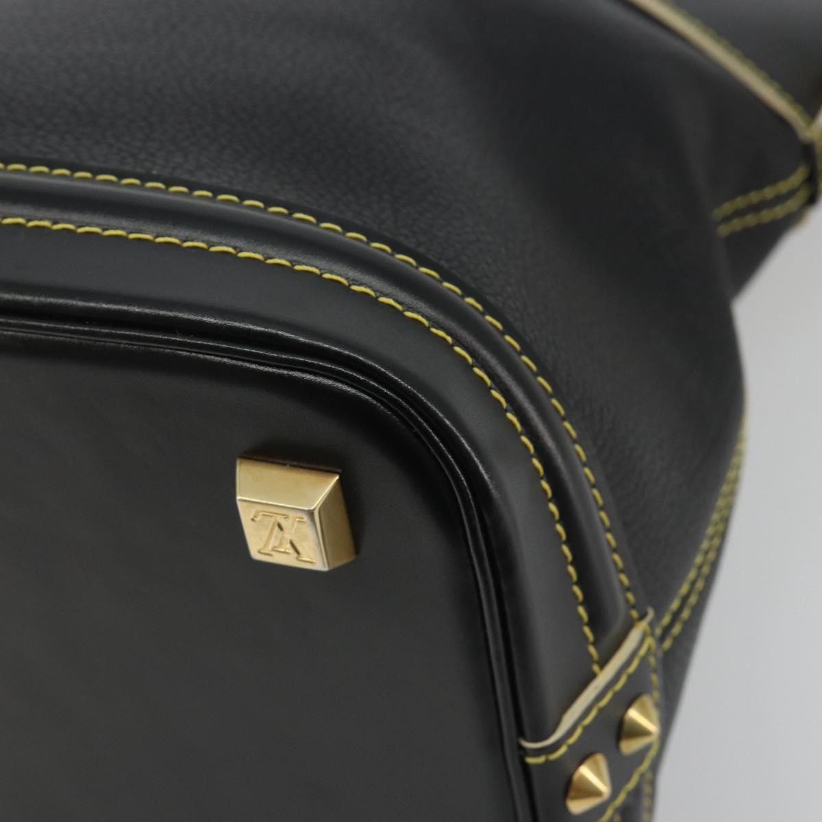 LOUIS VUITTON Suhari Lockit PM Hand Bag Leather Black M91888 LV Auth ep15631