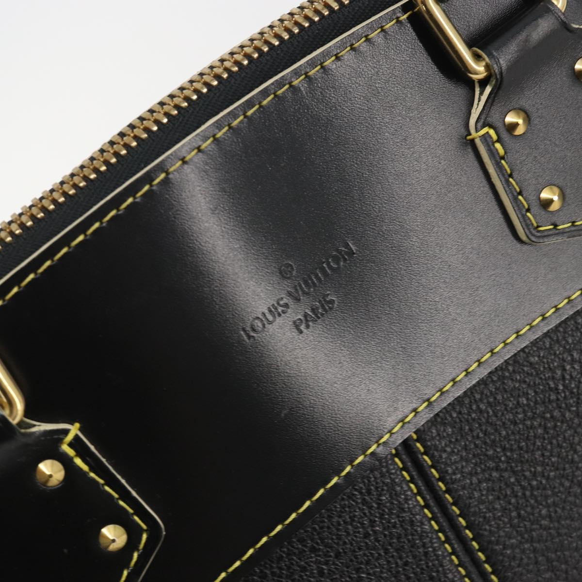 LOUIS VUITTON Suhari Lockit PM Hand Bag Leather Black M91888 LV Auth ep15631