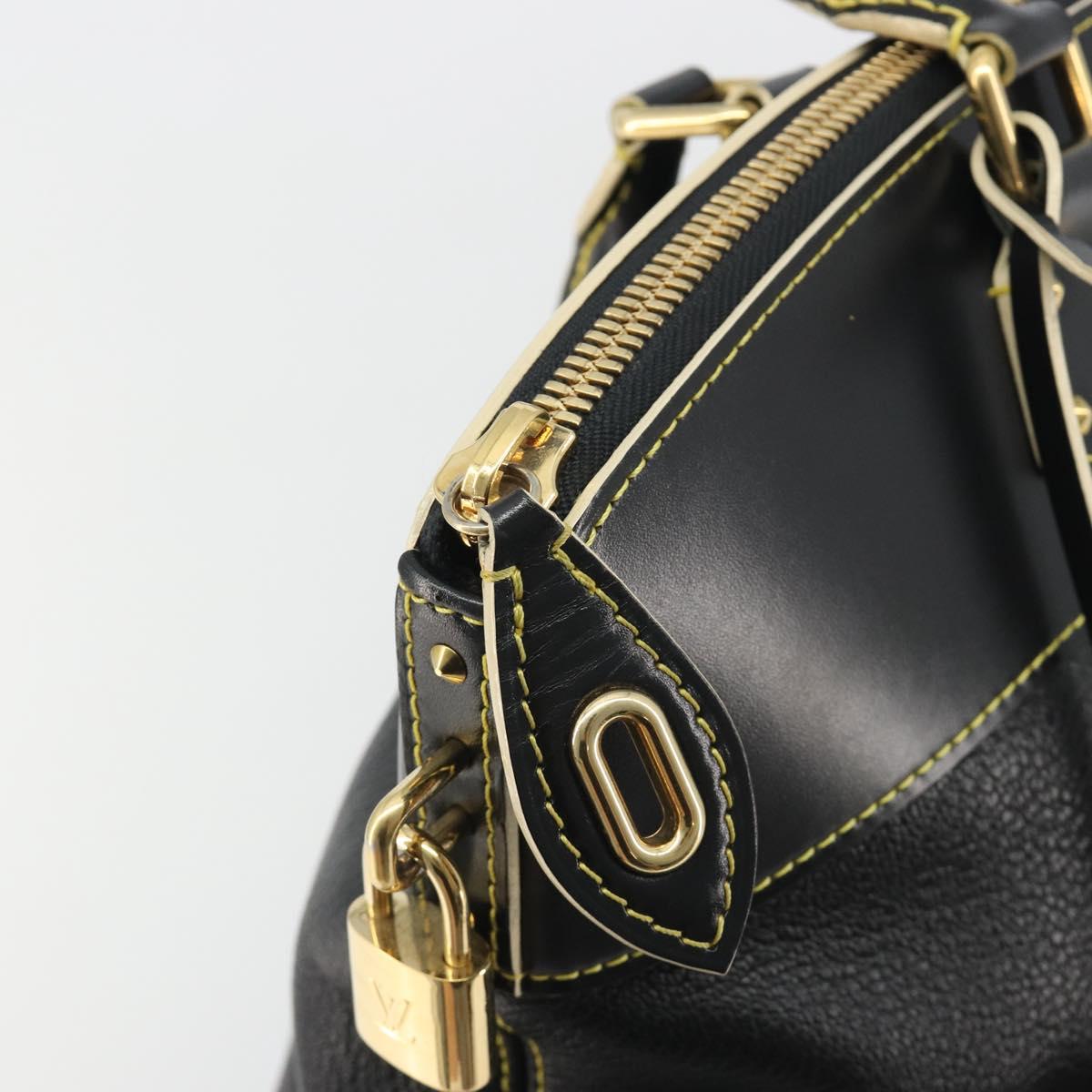 LOUIS VUITTON Suhari Lockit PM Hand Bag Leather Black M91888 LV Auth ep15631