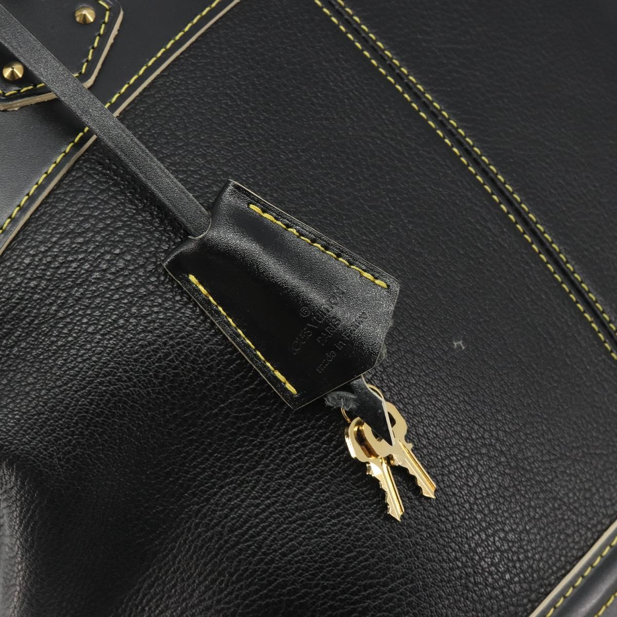 LOUIS VUITTON Suhari Lockit PM Hand Bag Leather Black M91888 LV Auth ep15631
