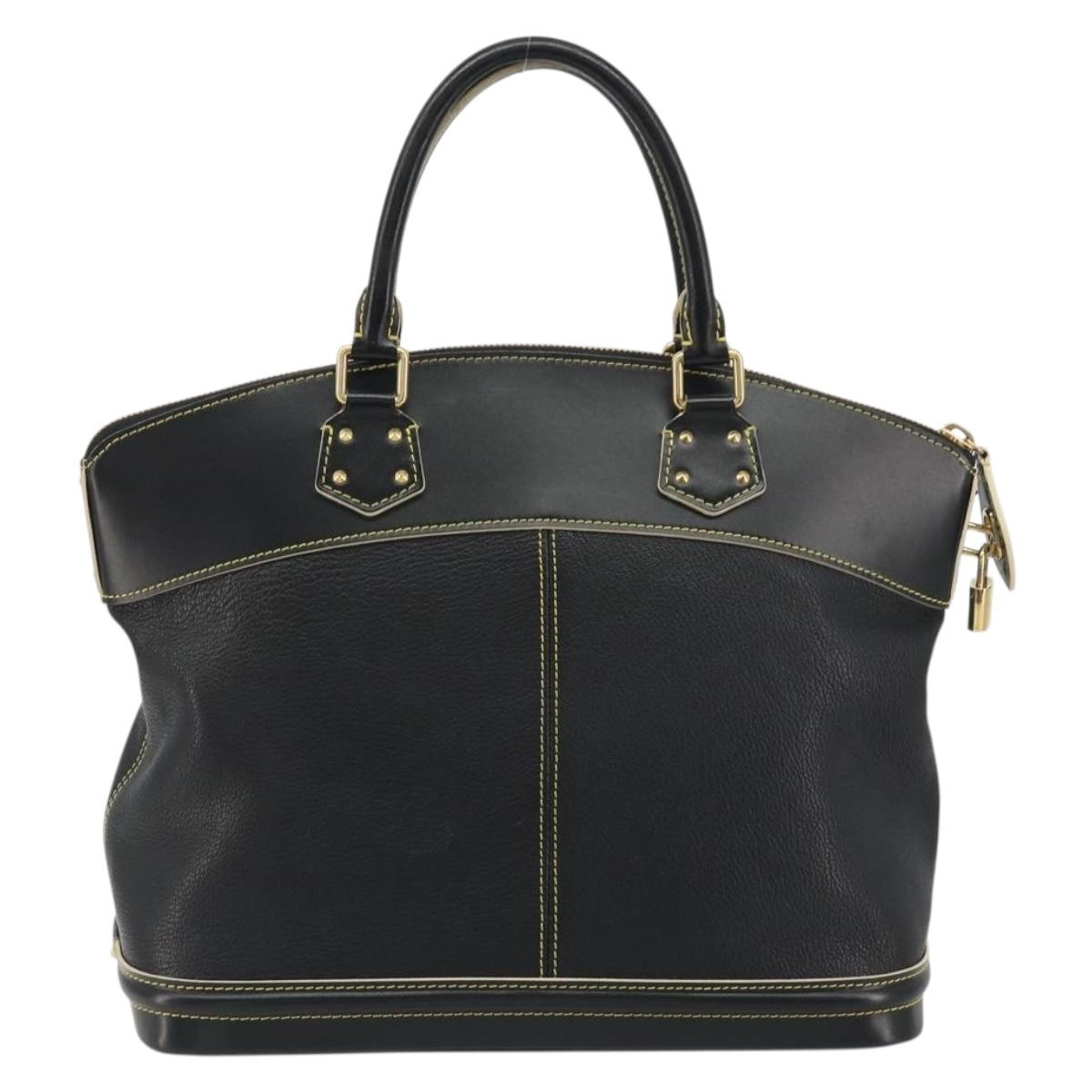 LOUIS VUITTON Suhari Lockit PM Hand Bag Leather Black M91888 LV Auth ep15631