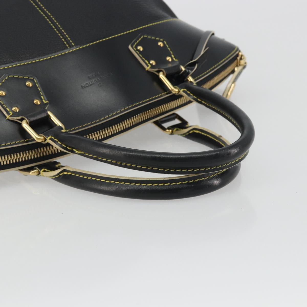 LOUIS VUITTON Suhari Lockit PM Hand Bag Leather Black M91888 LV Auth ep15631