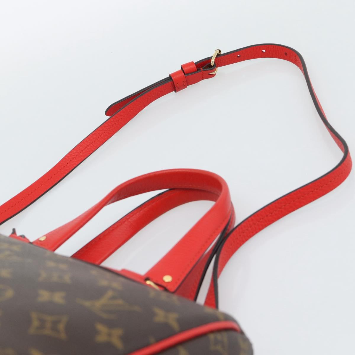 LOUIS VUITTON Monogram Retiro PM Hand Bag 2way Bag Red M50057 LV Auth ep15634A