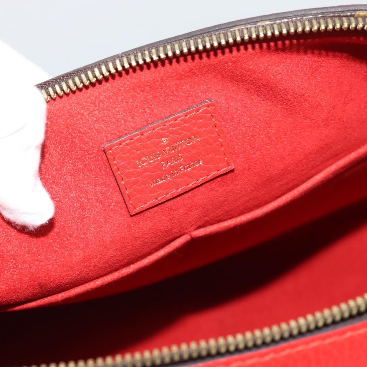LOUIS VUITTON Monogram Retiro PM Hand Bag 2way Bag Red M50057 LV Auth ep15634A