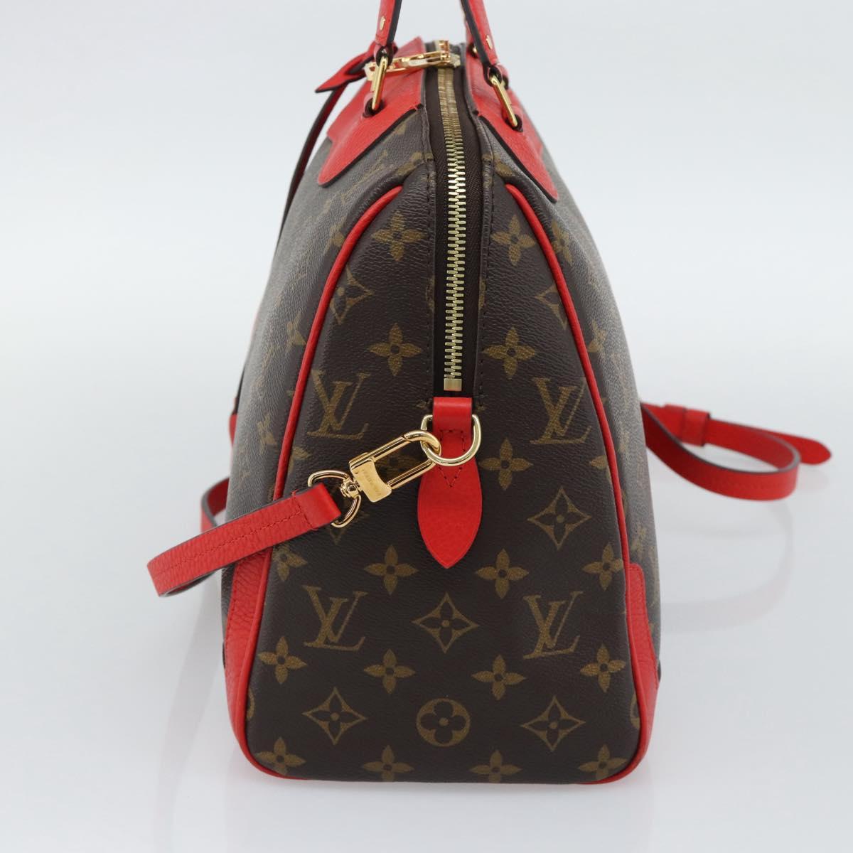 LOUIS VUITTON Monogram Retiro PM Hand Bag 2way Bag Red M50057 LV Auth ep15634A