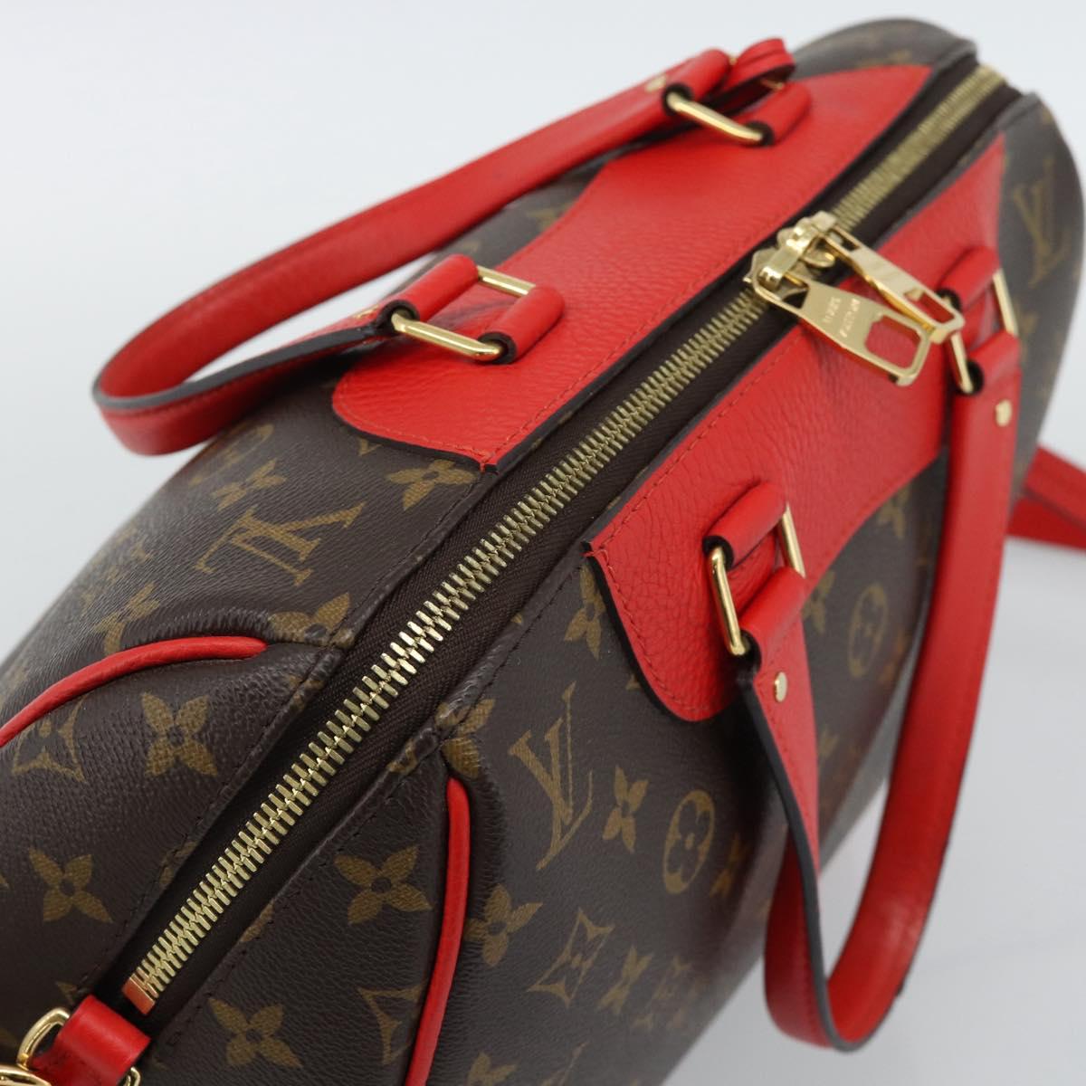 LOUIS VUITTON Monogram Retiro PM Hand Bag 2way Bag Red M50057 LV Auth ep15634A