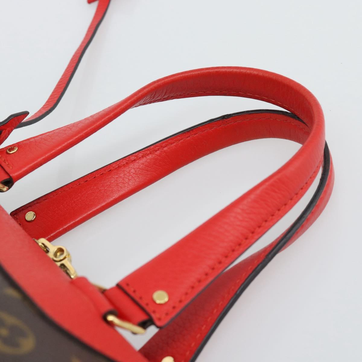 LOUIS VUITTON Monogram Retiro PM Hand Bag 2way Bag Red M50057 LV Auth ep15634A