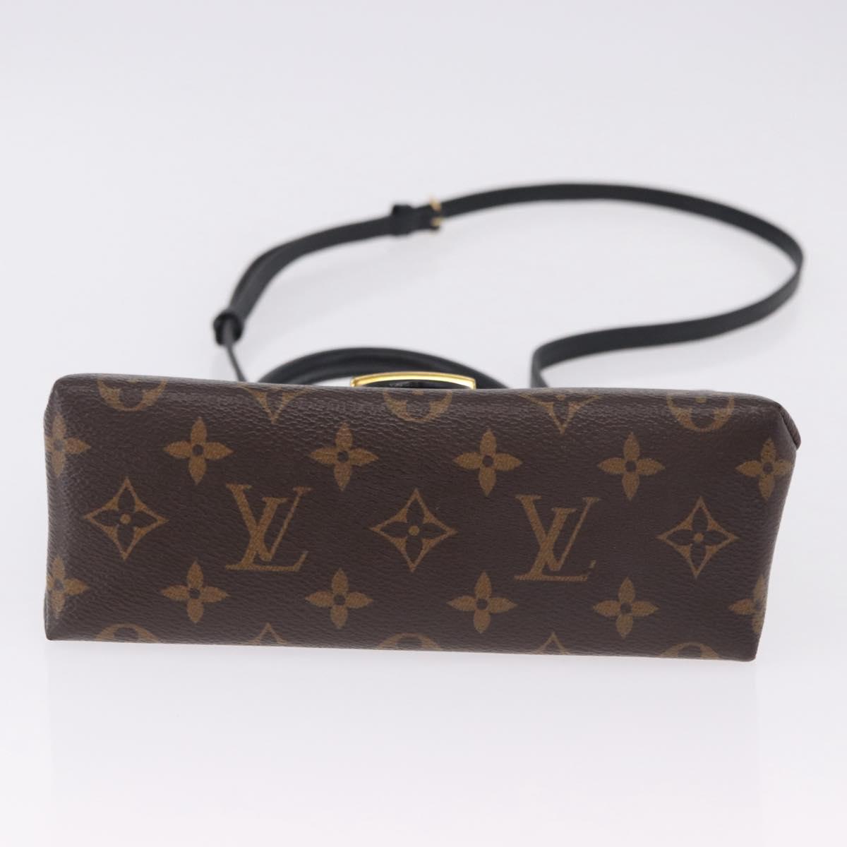 LOUIS VUITTON Monogram Rocky BB Hand Bag 2way Black M44141 LV Auth ep15635V