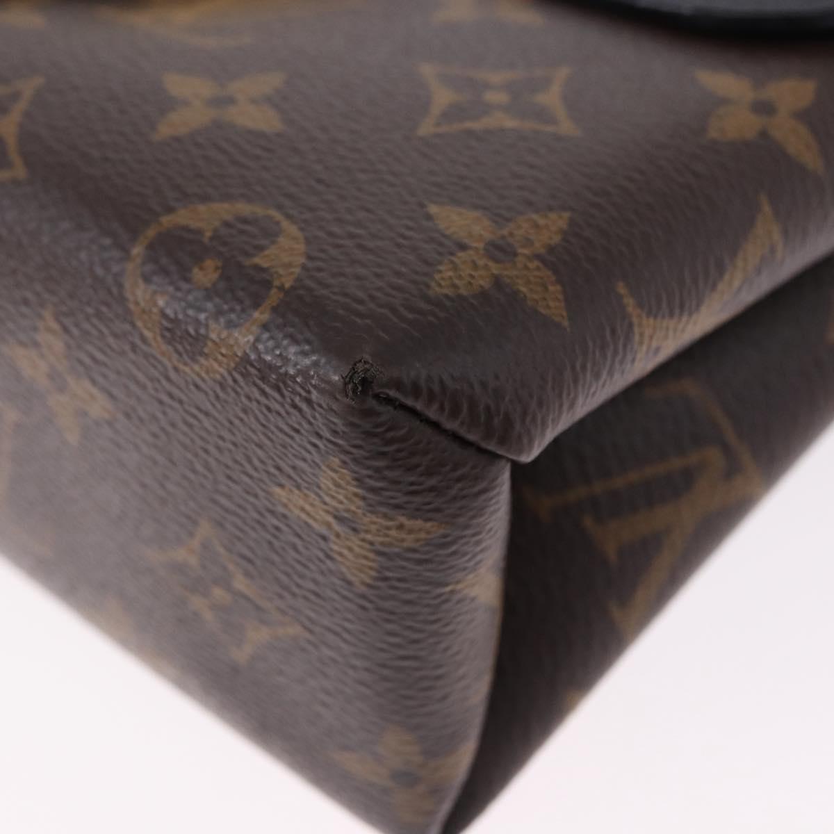 LOUIS VUITTON Monogram Rocky BB Hand Bag 2way Black M44141 LV Auth ep15635V