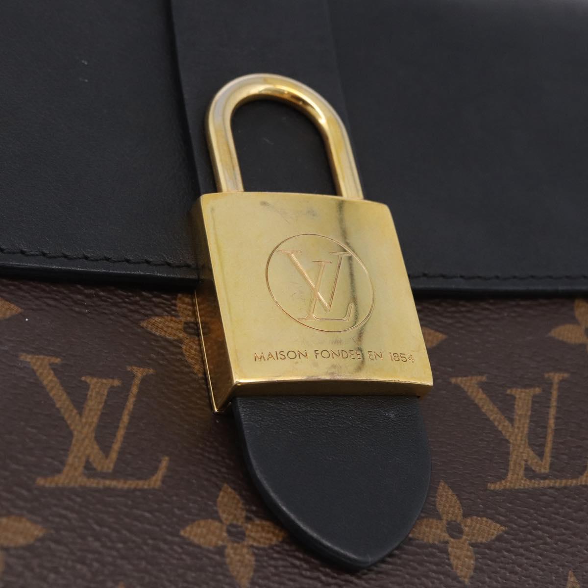 LOUIS VUITTON Monogram Rocky BB Hand Bag 2way Black M44141 LV Auth ep15635V