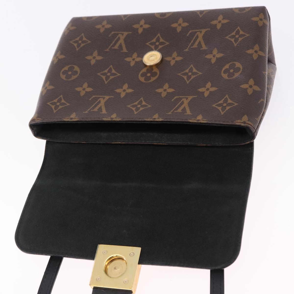 LOUIS VUITTON Monogram Rocky BB Hand Bag 2way Black M44141 LV Auth ep15635V