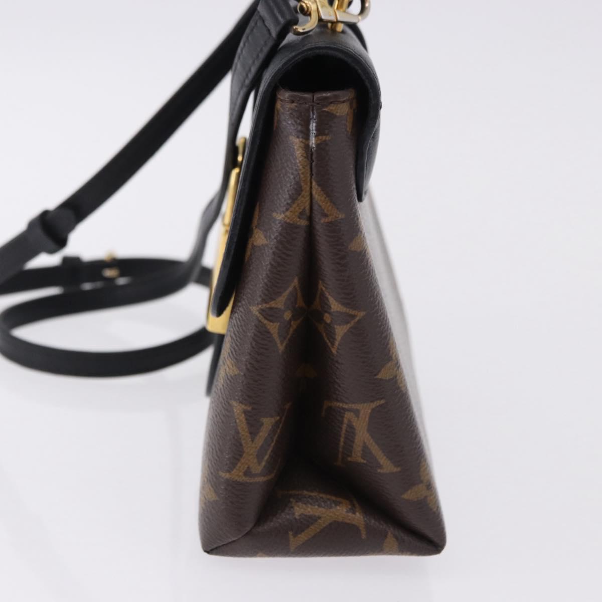 LOUIS VUITTON Monogram Rocky BB Hand Bag 2way Black M44141 LV Auth ep15635V