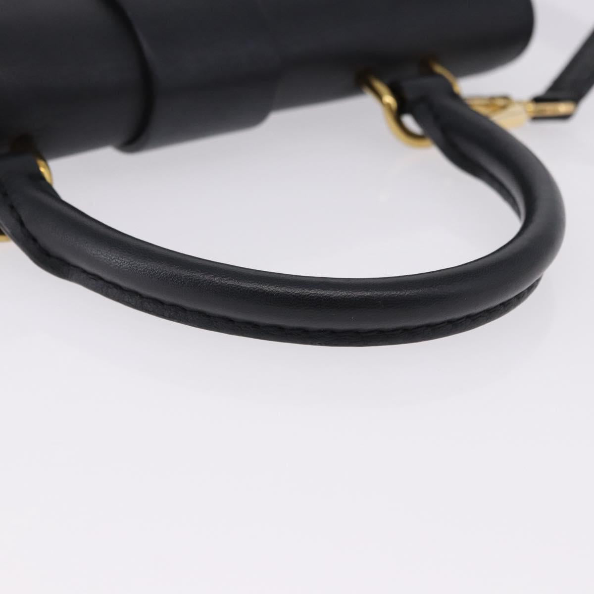 LOUIS VUITTON Monogram Rocky BB Hand Bag 2way Black M44141 LV Auth ep15635V