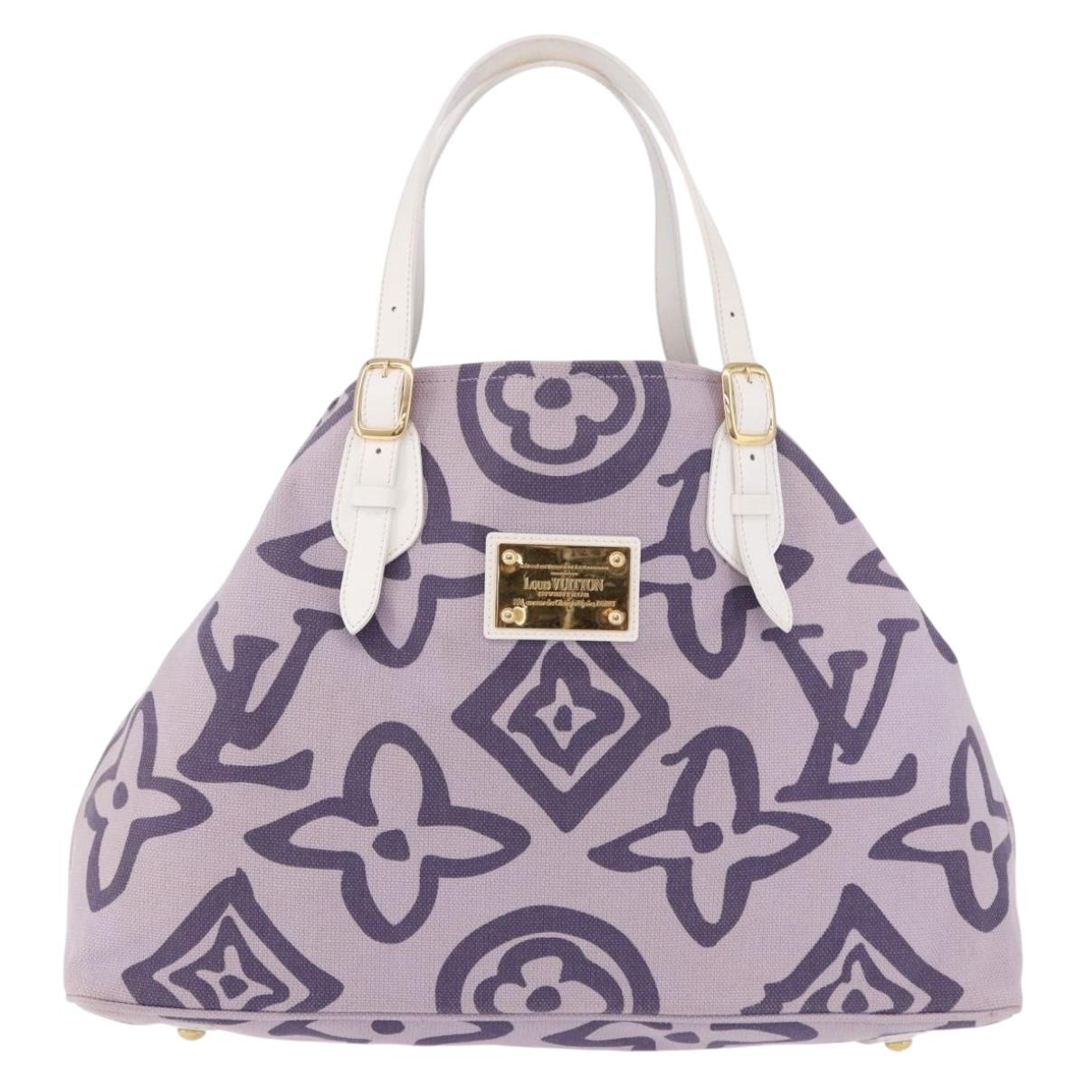 LOUIS VUITTON Cruise line Taicienne GM Bag Canvas Purple M95681 LV Auth ep15639A