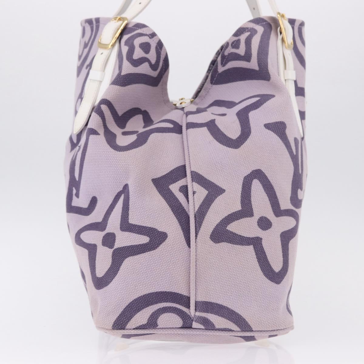 LOUIS VUITTON Cruise line Taicienne GM Bag Canvas Purple M95681 LV Auth ep15639A