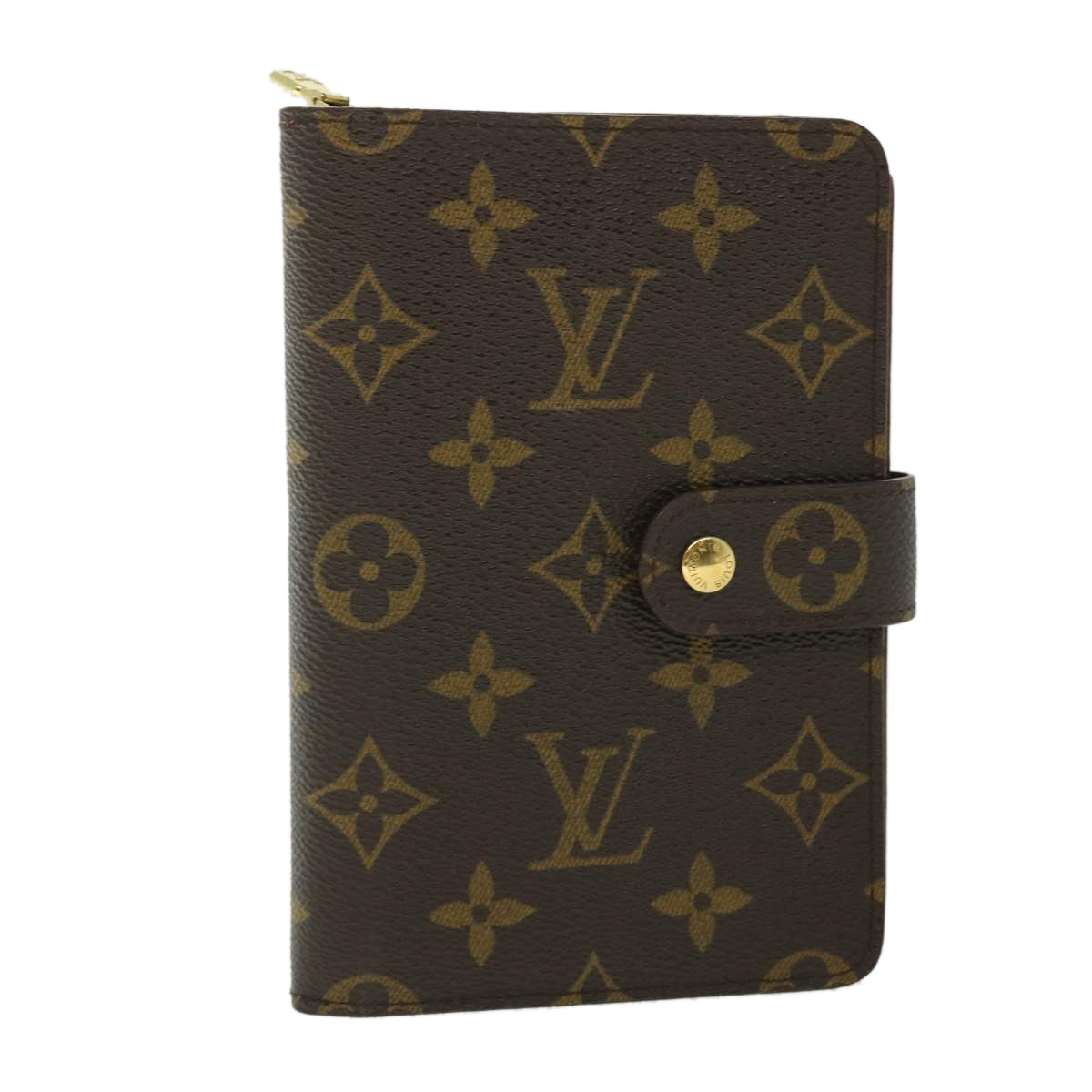 LOUIS VUITTON Monogram Porte Papier Zip Wallet M61207 LV Auth ep1564