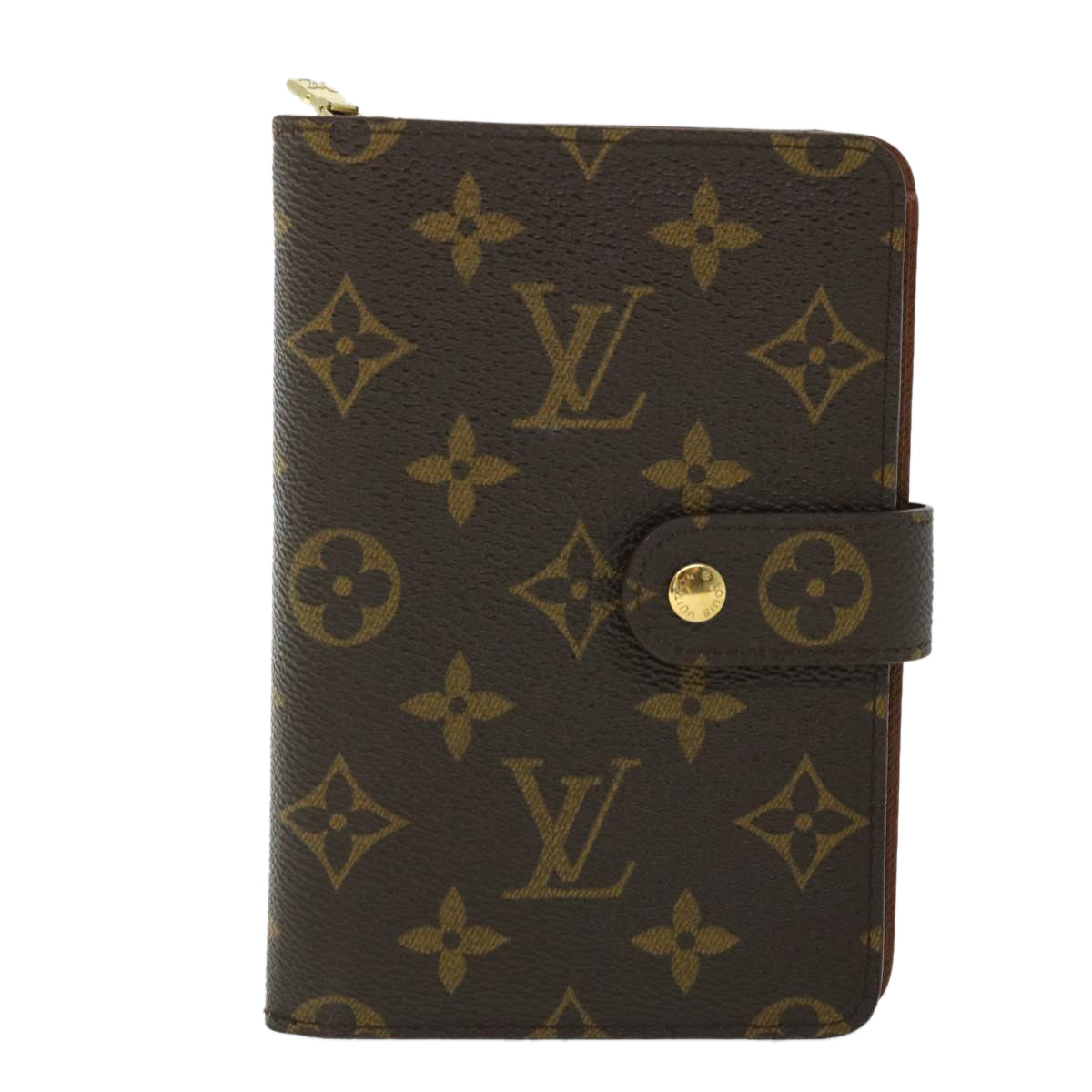 LOUIS VUITTON Monogram Porte Papier Zip Wallet M61207 LV Auth ep1564