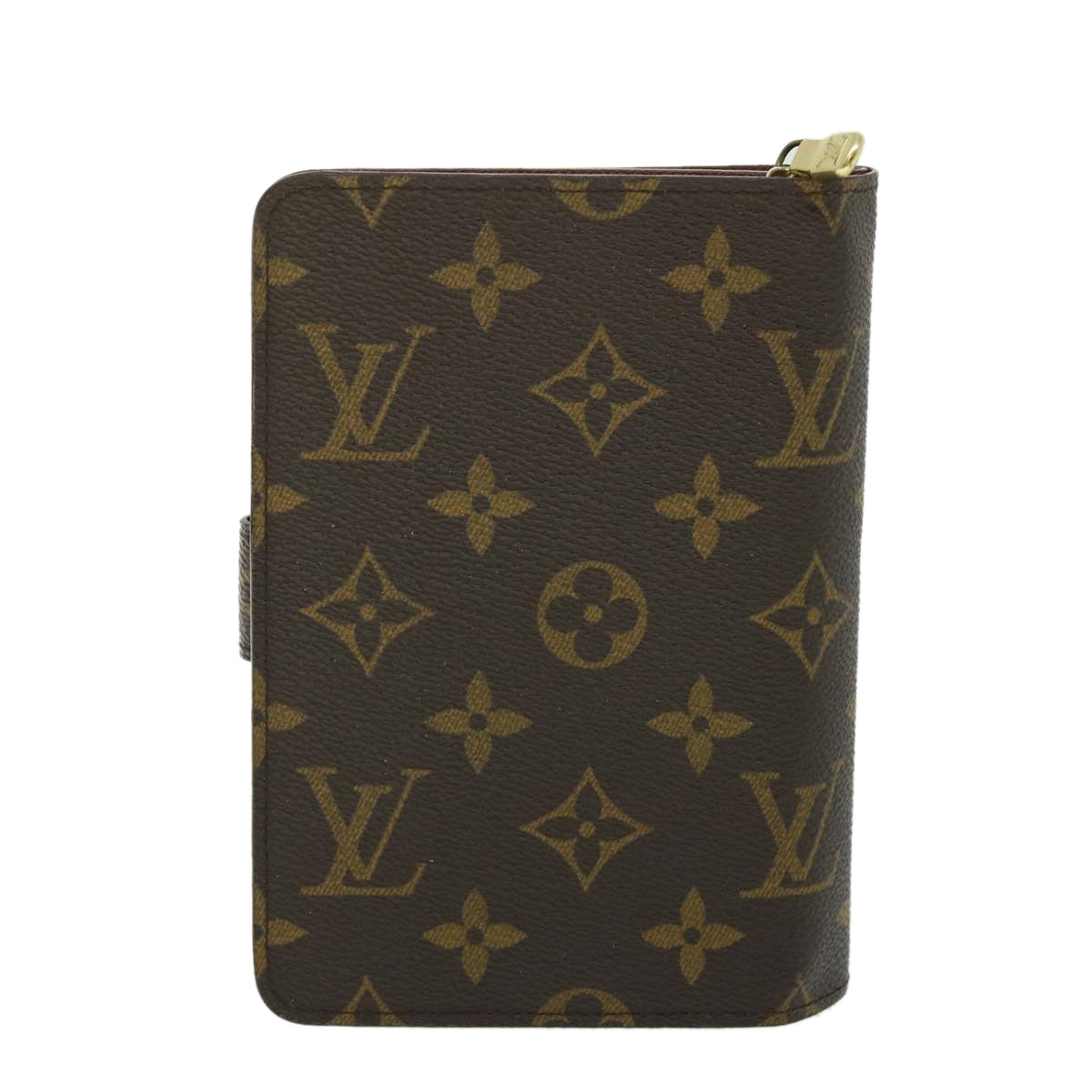 LOUIS VUITTON Monogram Porte Papier Zip Wallet M61207 LV Auth ep1564