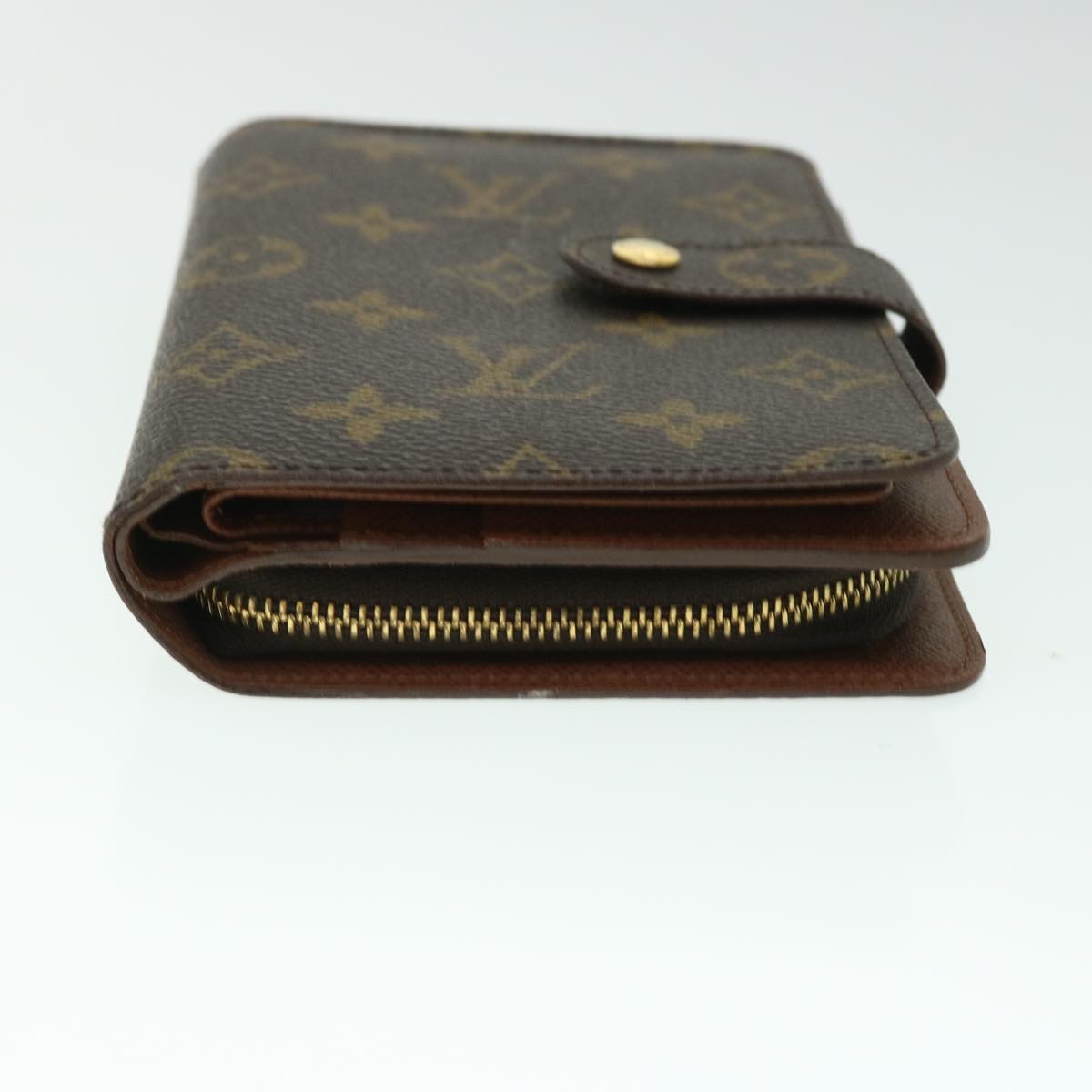 LOUIS VUITTON Monogram Porte Papier Zip Wallet M61207 LV Auth ep1564