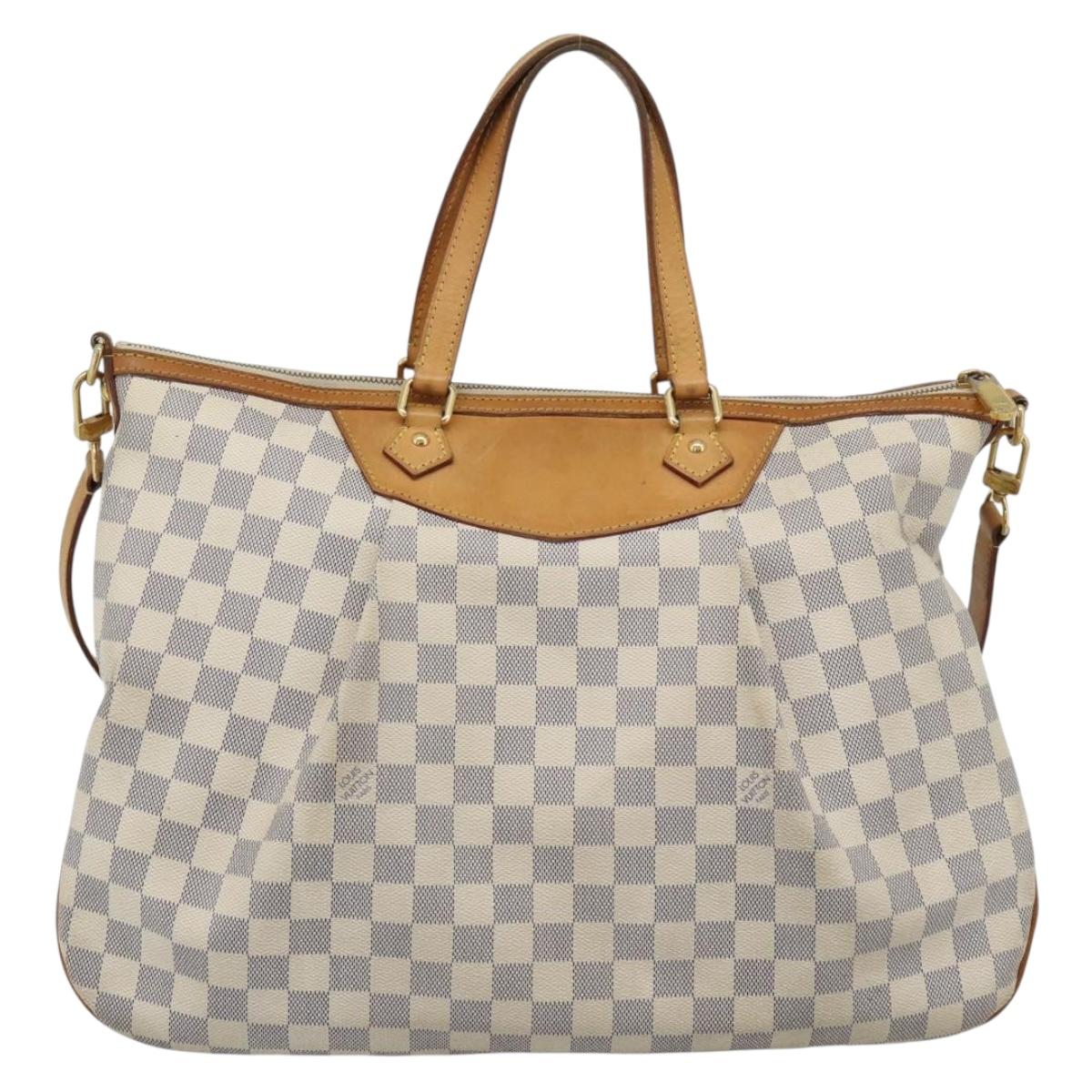 LOUIS VUITTON Damier Azur Siracusa GM Shoulder Bag N41111 LV Auth ep15640A