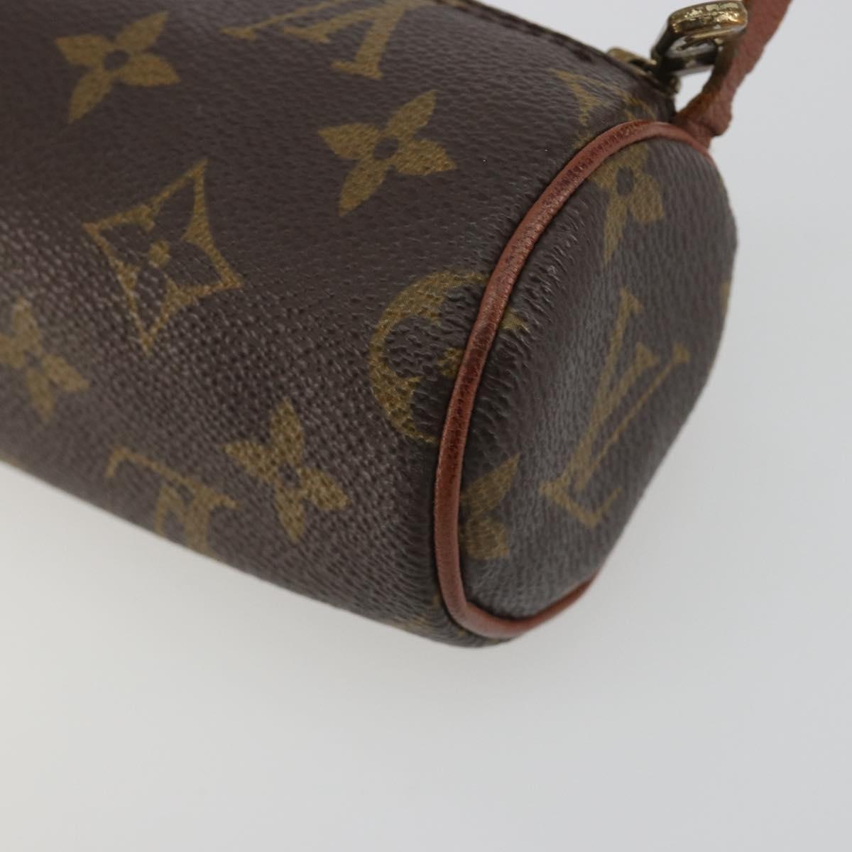 LOUIS VUITTON Monogram Papillon Pouch LV Auth ep15644