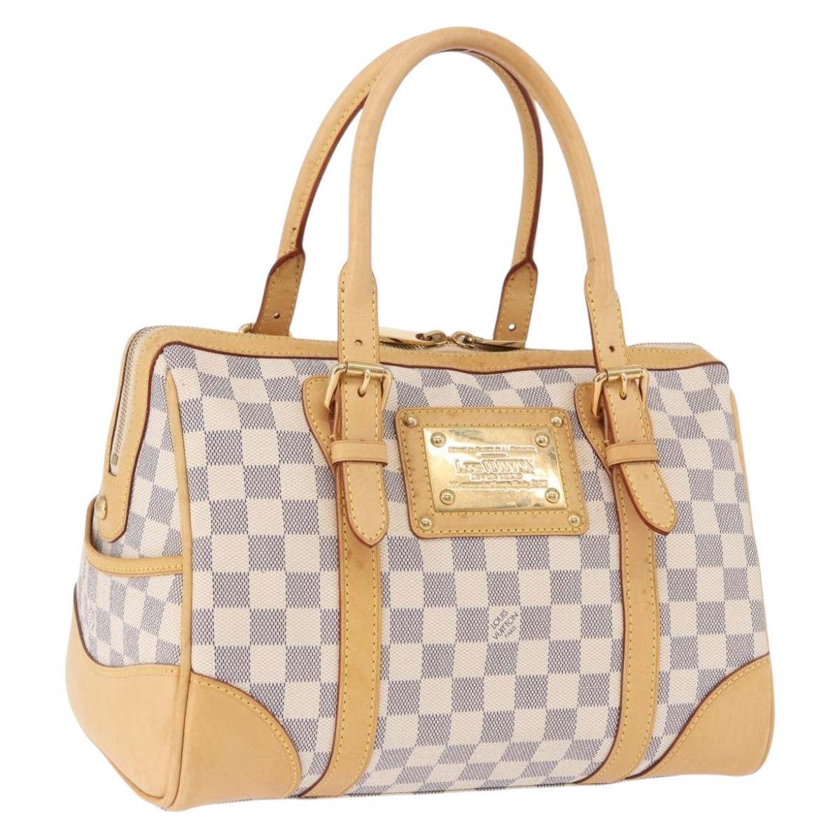 LOUIS VUITTON Damier Azur Berkeley Hand Bag N52001 LV Auth ep15648A