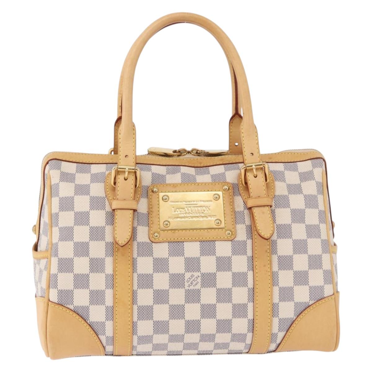 LOUIS VUITTON Damier Azur Berkeley Hand Bag N52001 LV Auth ep15648A