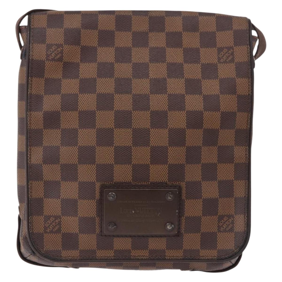 LOUIS VUITTON Damier Ebene Brooklyn PM Shoulder Bag N51210 LV Auth ep15649
