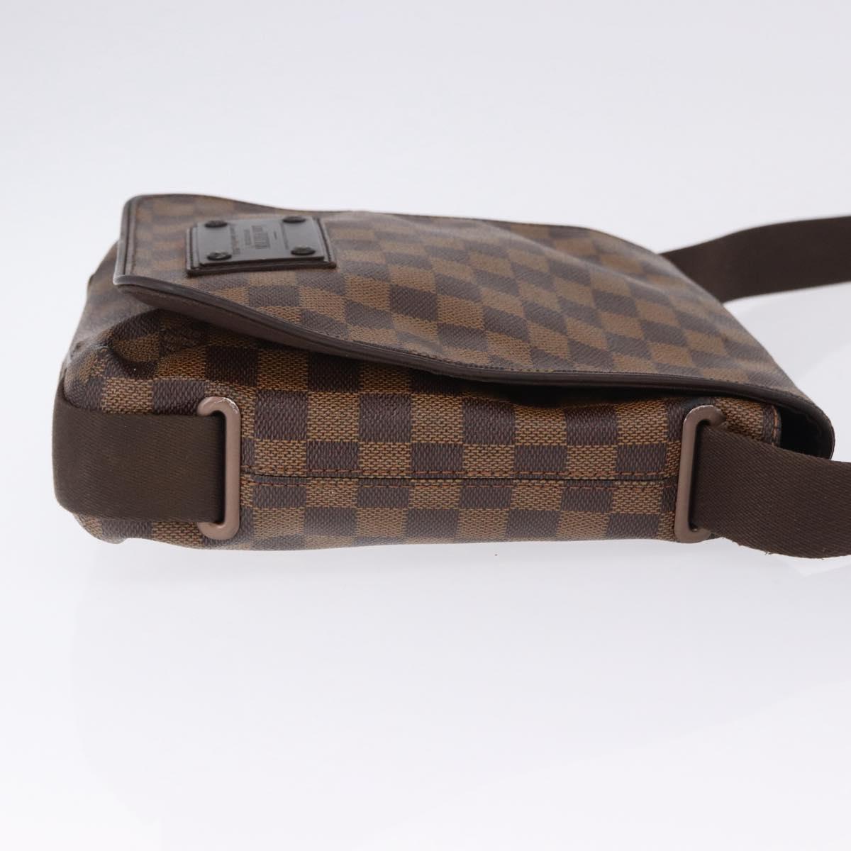 LOUIS VUITTON Damier Ebene Brooklyn PM Shoulder Bag N51210 LV Auth ep15649