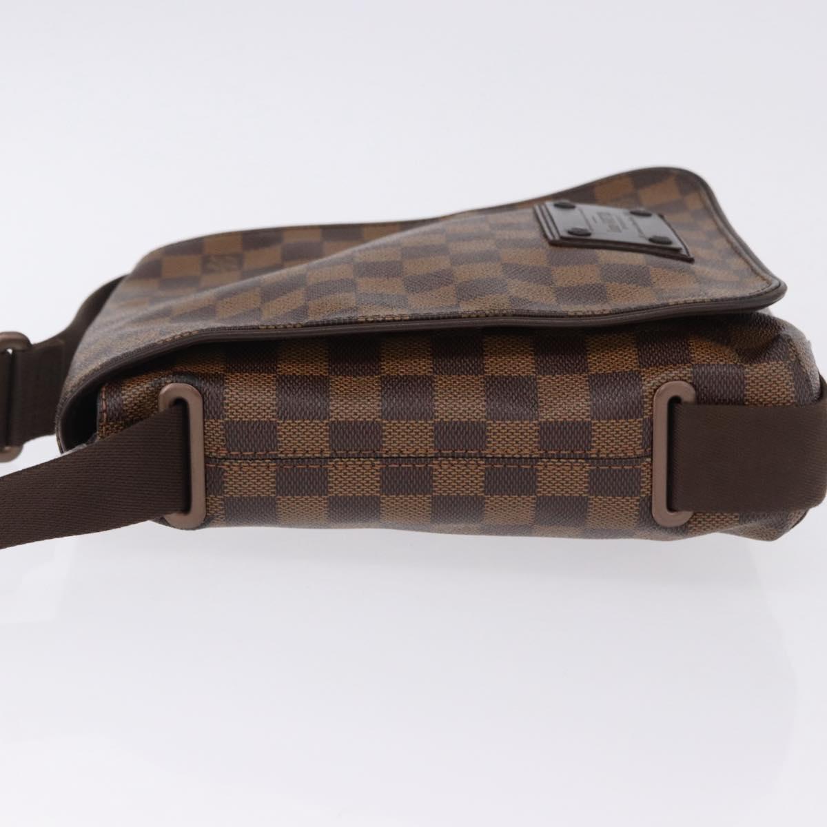 LOUIS VUITTON Damier Ebene Brooklyn PM Shoulder Bag N51210 LV Auth ep15649