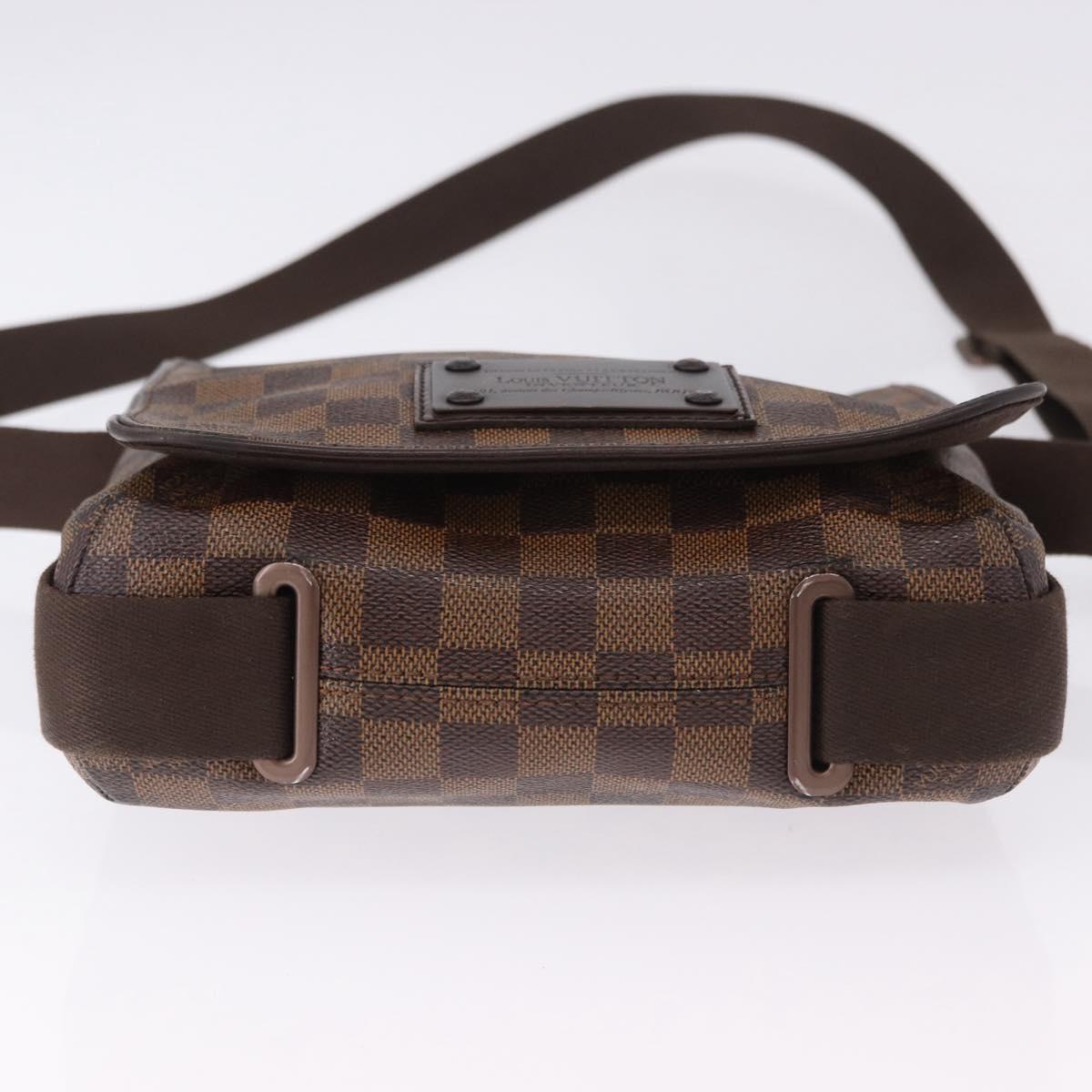 LOUIS VUITTON Damier Ebene Brooklyn PM Shoulder Bag N51210 LV Auth ep15649