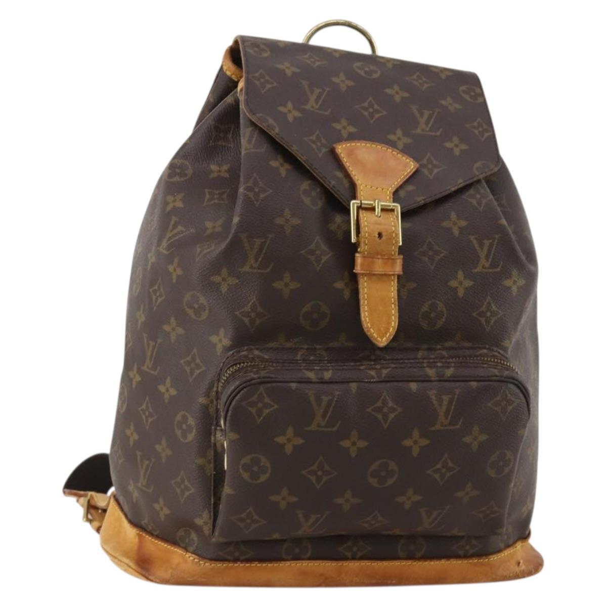 LOUIS VUITTON Monogram Montsouris GM Backpack M51135 LV Auth ep15653
