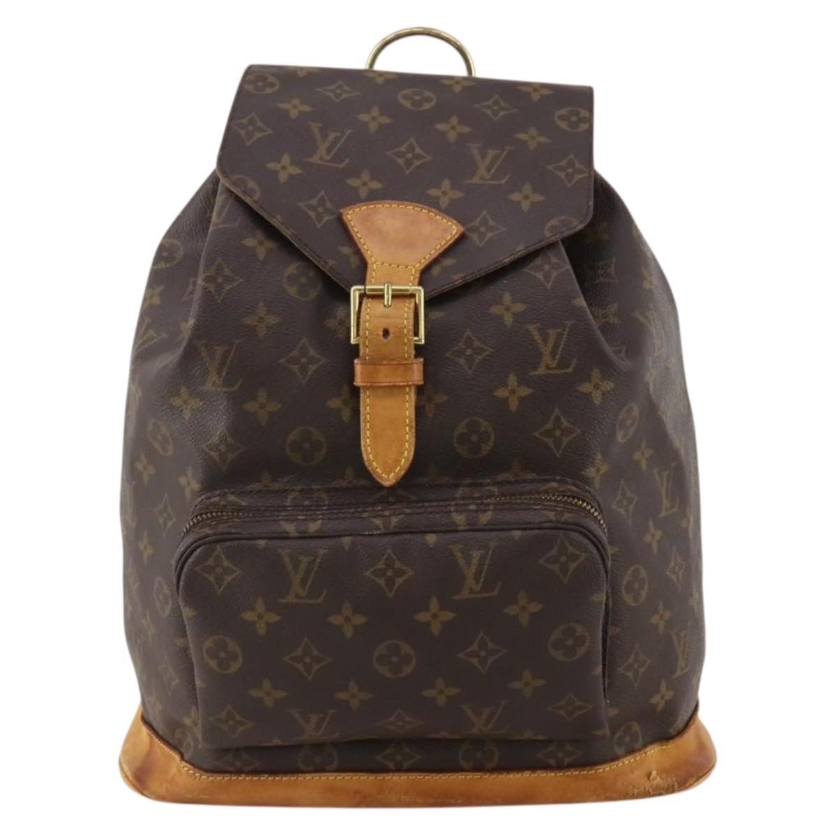 LOUIS VUITTON Monogram Montsouris GM Backpack M51135 LV Auth ep15653