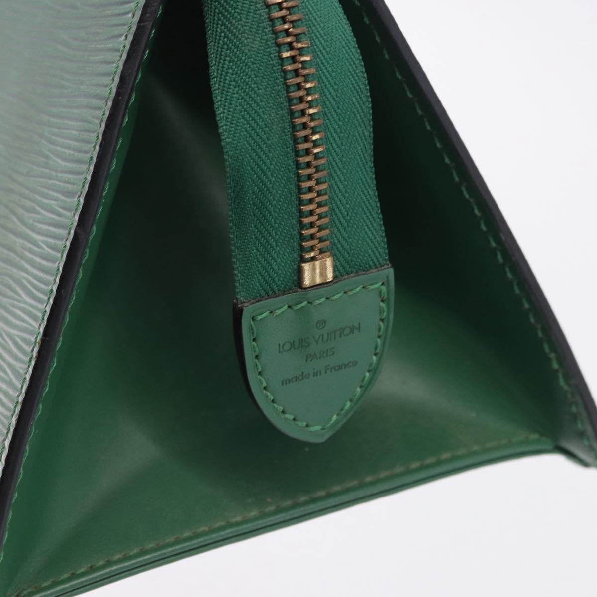 LOUIS VUITTON Epi Sac Triangle Hand Bag Green M52094 LV Auth ep15656A