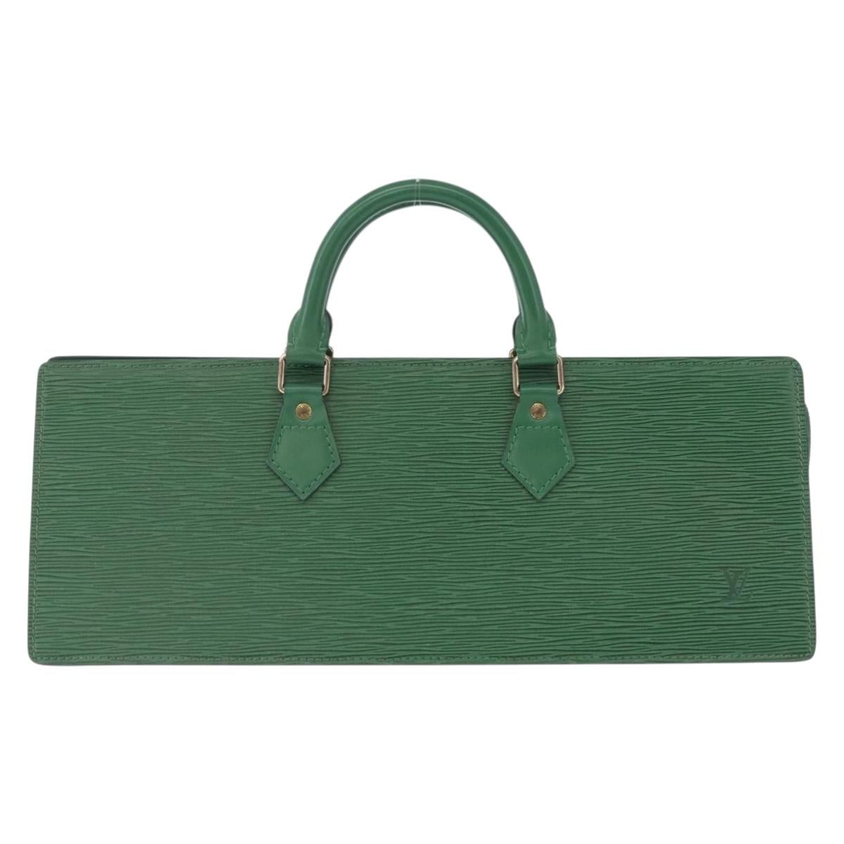 LOUIS VUITTON Epi Sac Triangle Hand Bag Green M52094 LV Auth ep15656A