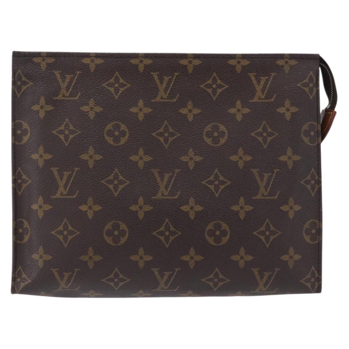 LOUIS VUITTON Monogram Poche Toilette 26 Pouch M47542 LV Auth ep15661