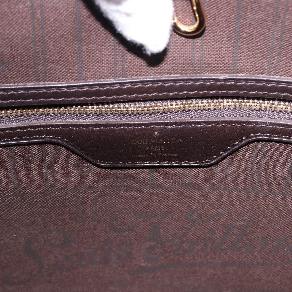 LOUIS VUITTON Monogram Idylle Neverfull MM Tote Bag Fuzan M40513 Auth ep15672V