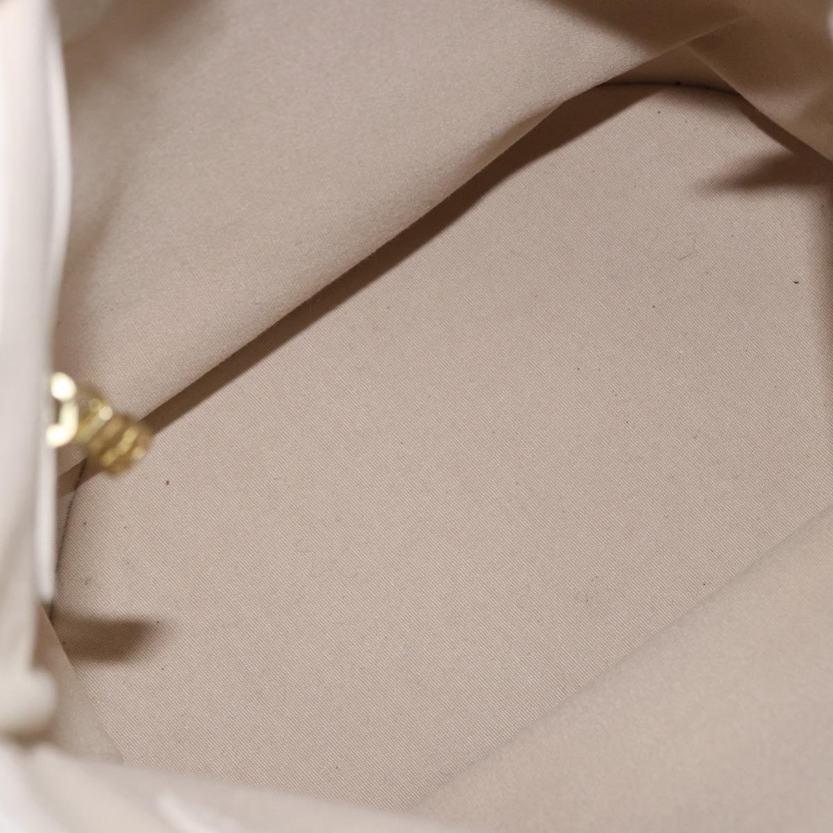 LOUIS VUITTON Monogram Mini Lin Bucket PM Bag White Dunne M95316 Auth ep15674V