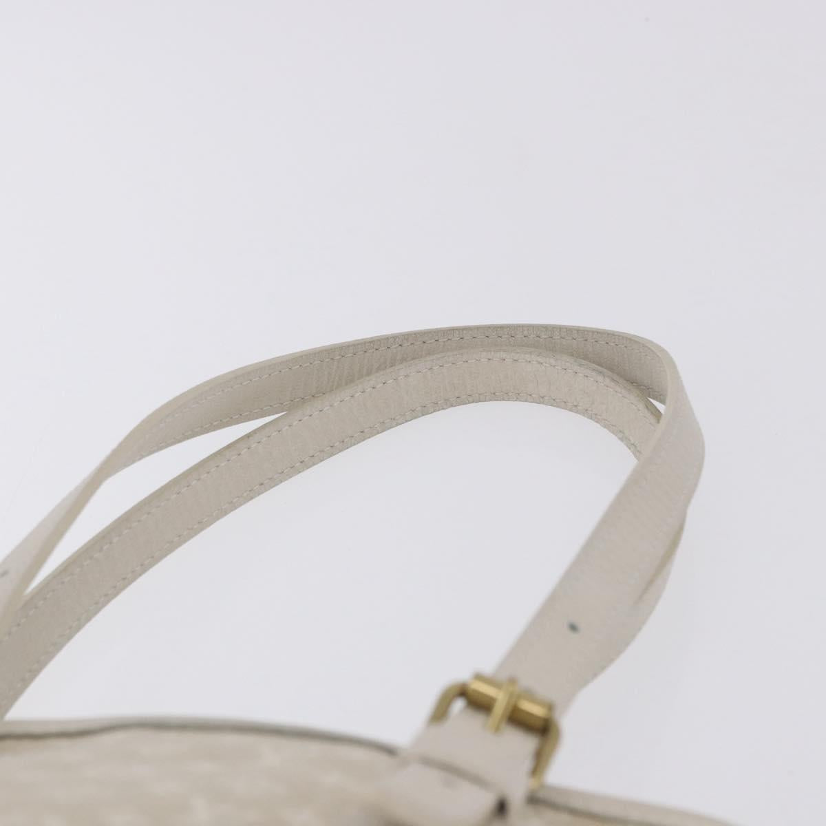 LOUIS VUITTON Monogram Mini Lin Bucket PM Bag White Dunne M95316 Auth ep15674V