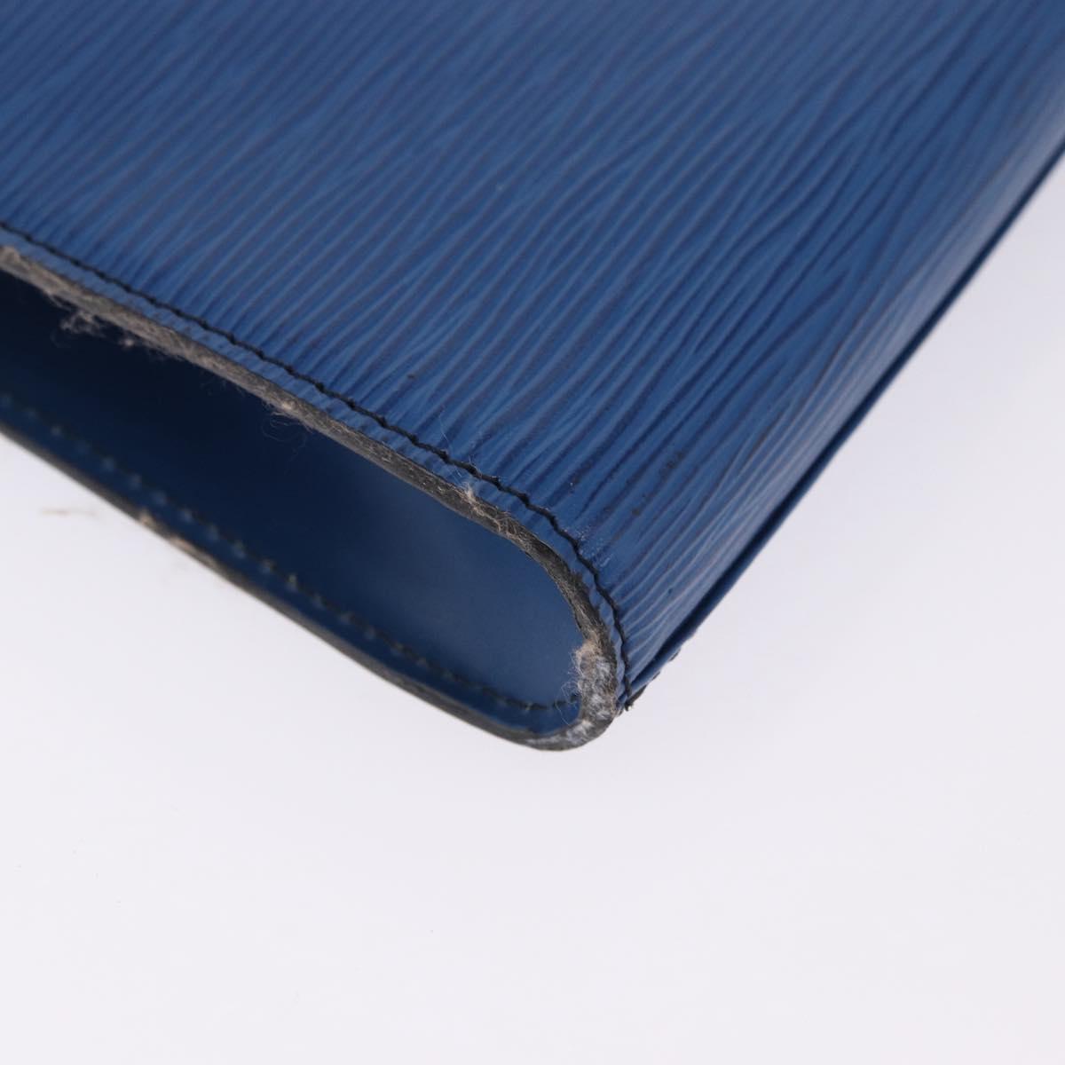 LOUIS VUITTON Epi Art Deco Clutch Bag Blue M52635 LV Auth ep15676