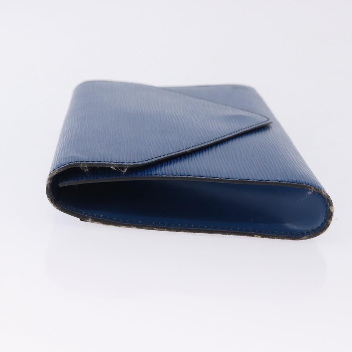 LOUIS VUITTON Epi Art Deco Clutch Bag Blue M52635 LV Auth ep15676
